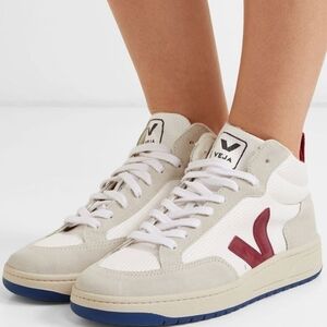 Veja Women's White Red Beige Sneakers Size 8 EUR 38